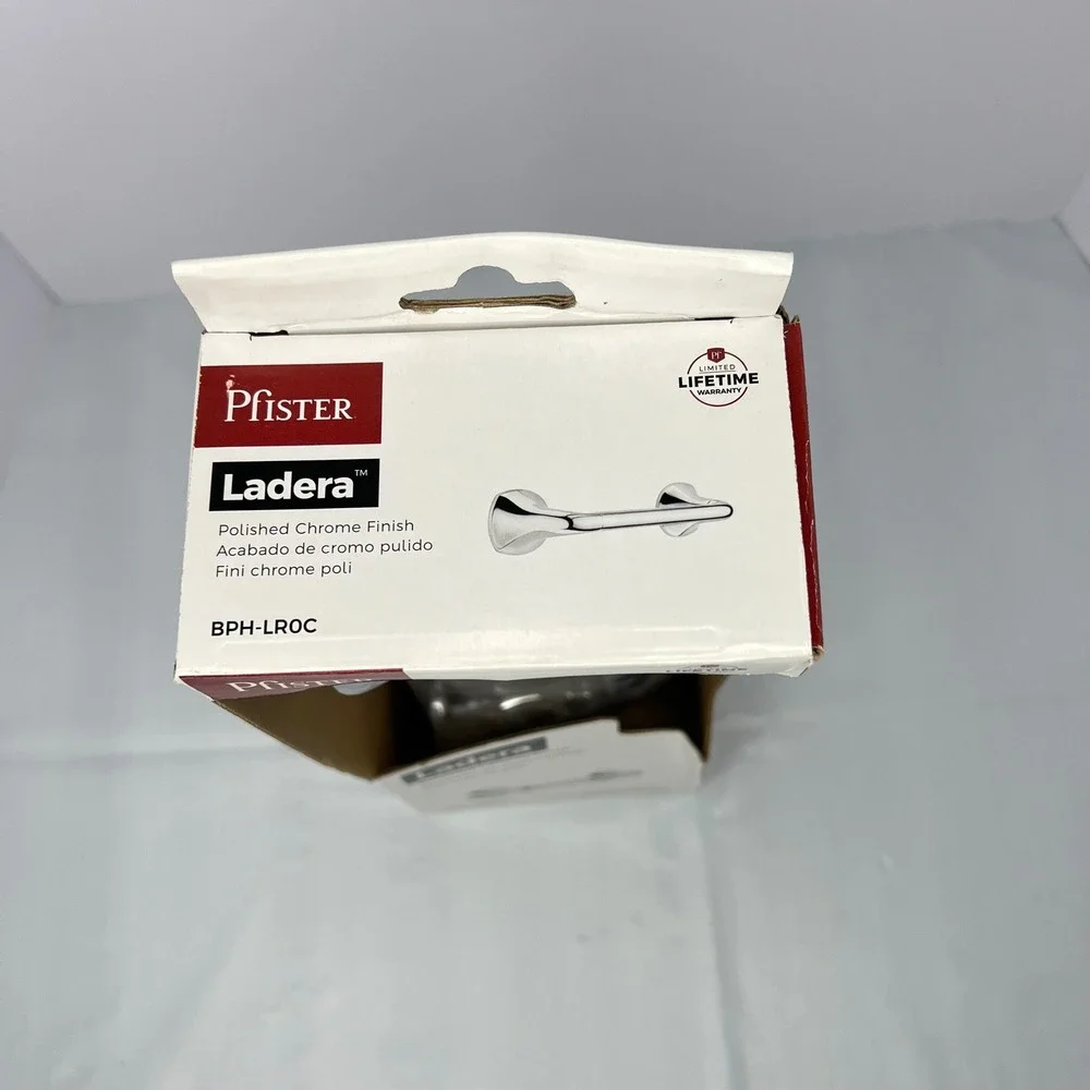 Pfister Ladera Polished Chrome Toilet Paper Holder BPH-LROC New Open Arm Design‎